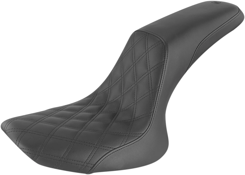 Saddlemen Profiler Seat - Front Lattice/Rear Smooth - Black - FXST/FLST '84-'99 884-01-149 - Main Product View