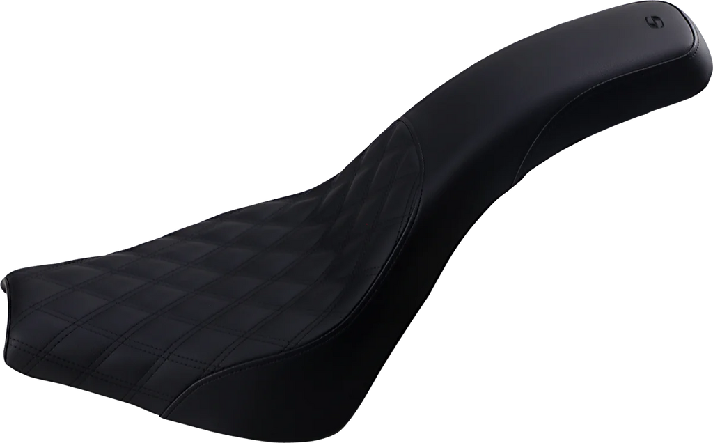 Saddlemen Profiler Seat - Front Lattice/Rear Smooth - Black - XL 807-11-149 - Detail View