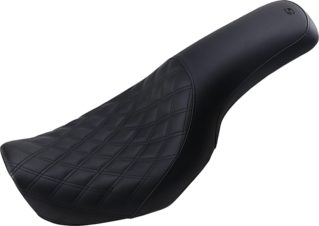 Saddlemen Profiler Seat - Front Lattice/Rear Smooth - Black 806-04-149 - Main Product View