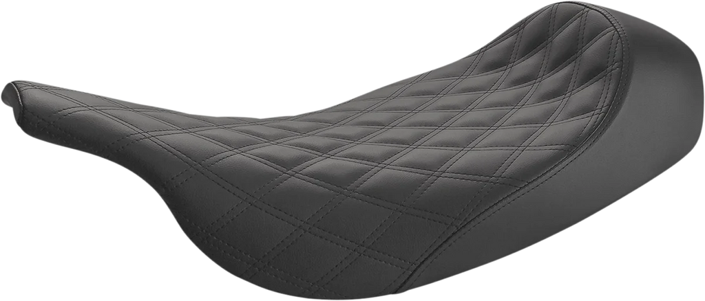 Saddlemen Renegade Solo Seat - Lattice Stitched - Black - FL '97-'07 897-07-002LS - Main Product View