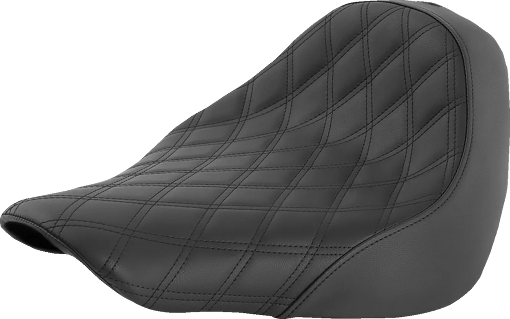 Saddlemen Renegade Solo Seat - Lattice Stitched - Black - FL/FX '18-'23 818-27-002LS - Main Product View