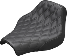 Load image into Gallery viewer, Saddlemen Renegade Solo Seat - Lattice Stitched - Black - FL/FX '18-'23 818-27-002LS - Side View