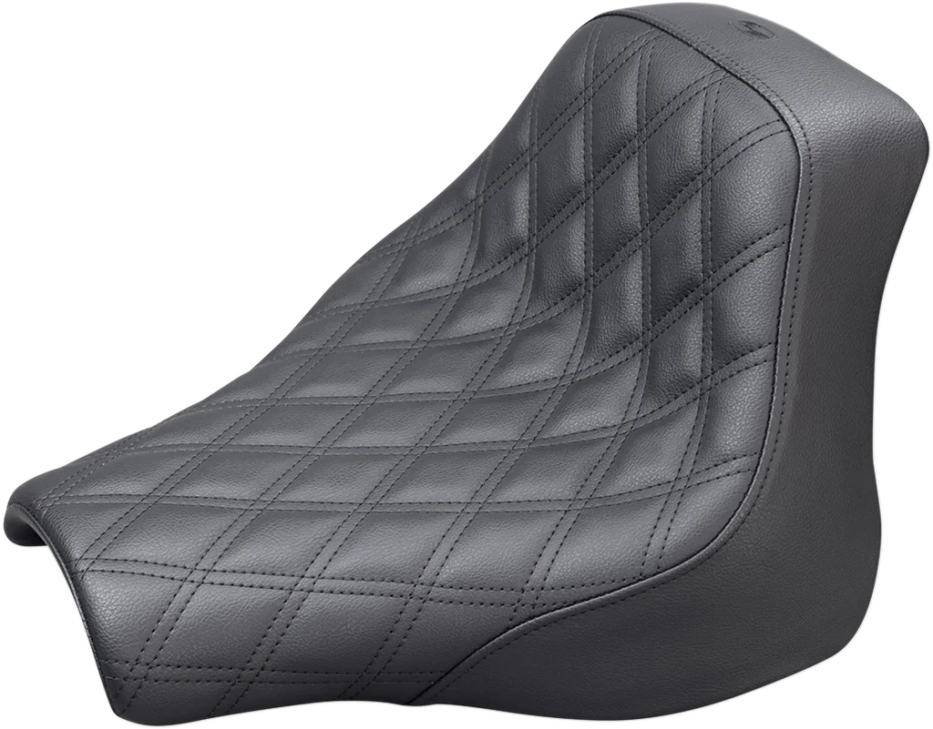 Saddlemen Renegade Solo Seat - Lattice Stitched - Black - FXFB '18-'19 818-28-002LS - Main Product View