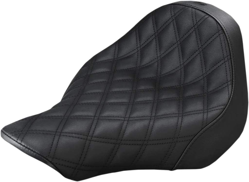 Saddlemen Renegade Solo Seat - Lattice Stitched - Black - FXSB '13-'17 813-27-002LS - Main Product View