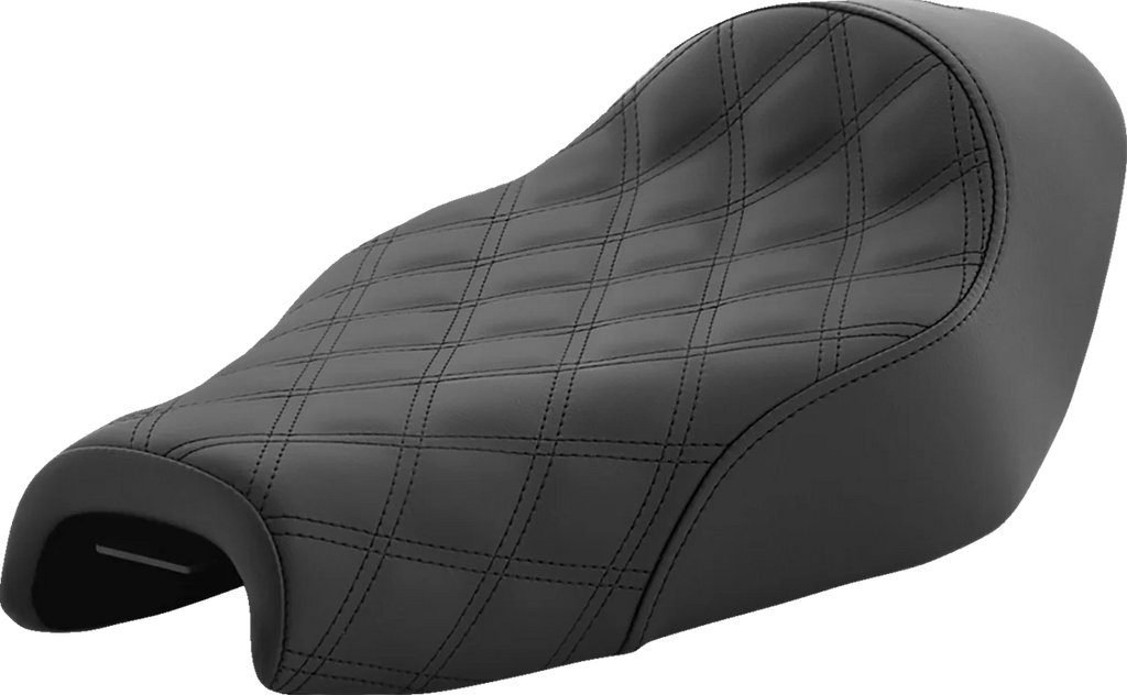 Saddlemen Renegade Solo Seat - Lattice Stitched - Black - XL '04-'20 807-03-002LS - Main Product View
