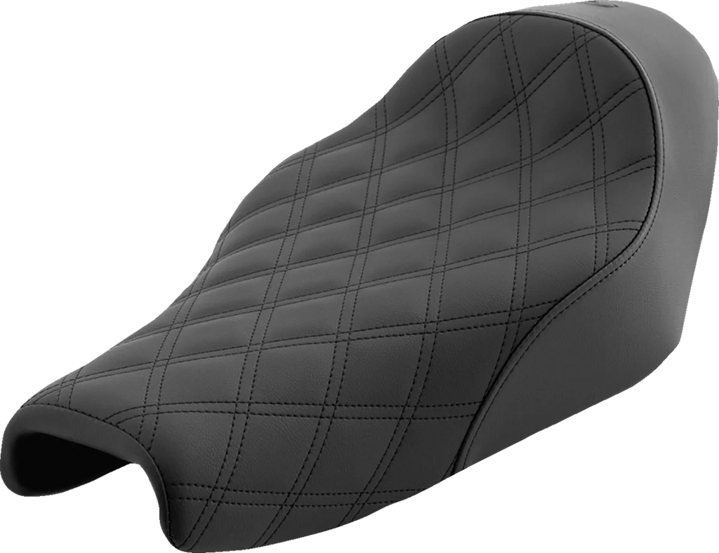 Saddlemen Renegade Solo Seat - Lattice Stitched - Black - XL '04-'20 807-11-002LS - Main Product View