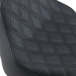 Load image into Gallery viewer, Saddlemen Renegade Solo Seat - Lattice Stitched - Black - FL '18-'20 818-33-002LS - Side View
