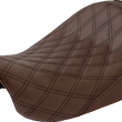 Load image into Gallery viewer, Saddlemen Renegade Solo Seat - Lattice Stitched - Brown - Dyna '06-'17 806-04-002BLS - Main Product View