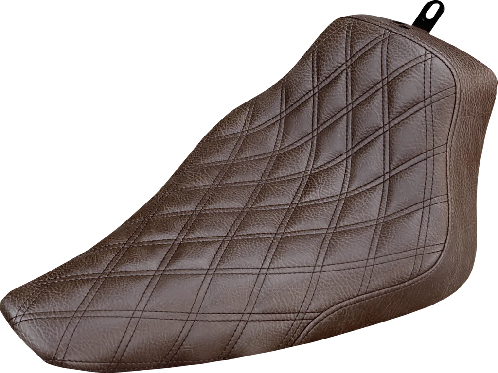 Saddlemen Renegade Solo Seat - Lattice Stitched - Brown - FLS '12-'17 812-26-002BLS - Main Product View