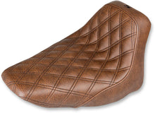 Load image into Gallery viewer, Saddlemen Renegade Solo Seat - Lattice Stitched - Brown - FLST '06-'17 806-15-002BLS - Main Product View