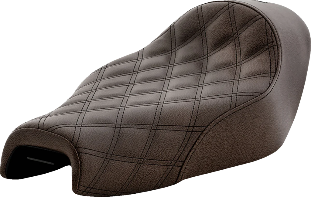 Saddlemen Renegade Solo Seat - Lattice Stitched - Brown - XL '04-'20 807-03-002BLS - Main Product View