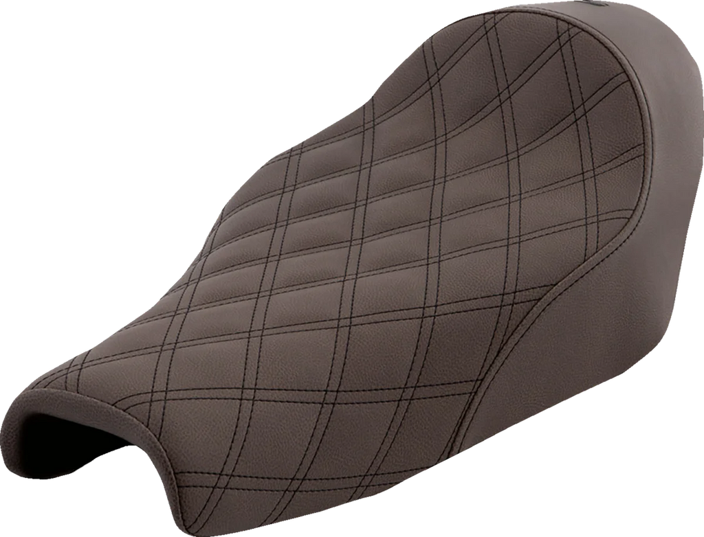 Saddlemen Renegade Solo Seat - Lattice Stitched - Brown - XL '04-'20 807-11-002BLS - Main Product View