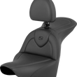 Load image into Gallery viewer, Saddlemen RoadSofa™ Seat - Black - with Driver Backrest - FLFB/FXBR '18-'24 818-27-187BR - Main Product View