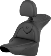 Load image into Gallery viewer, Saddlemen RoadSofa™ Seat - Black - with Driver Backrest - FLFB/FXBR '18-'24 818-27-187BR - Main Product View
