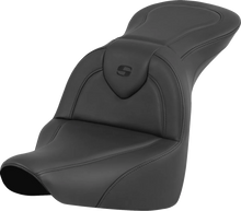 Load image into Gallery viewer, Saddlemen RoadSofa™ Seat - Black - without Driver Backrest - FLFB/FXBR '18-'24 818-27-187 - Main Product View