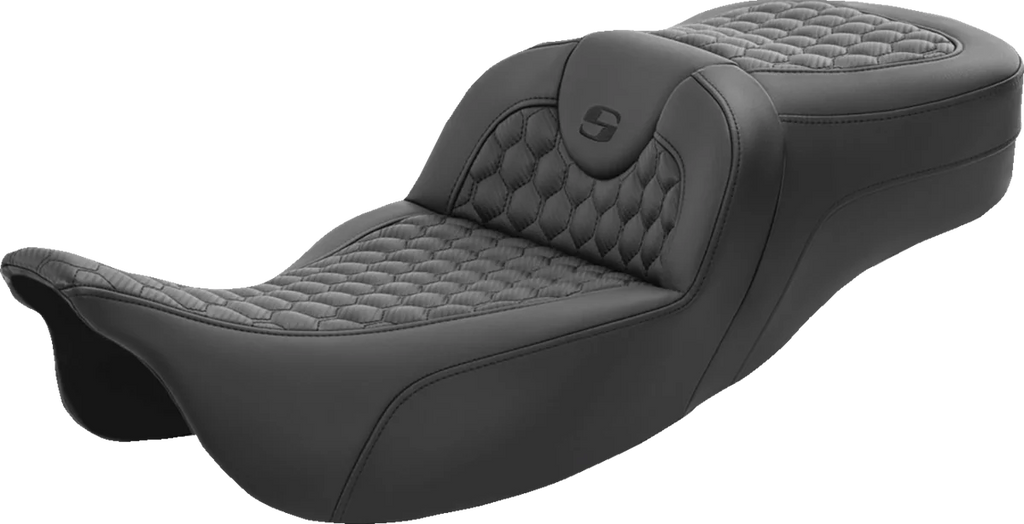 Saddlemen RoadSofa™ Seat - Honeycomb - Extended Reach - FL '08-'23 808-07B-190 - Main Product View