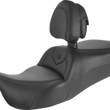 Load image into Gallery viewer, Saddlemen RoadSofa™ Seat - With Backrest - Black w/Black Stitching - Trikes 808-07B-187TBR - Main Product View