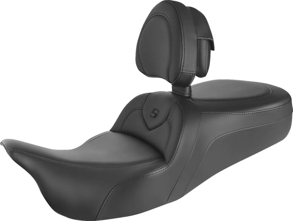 Saddlemen RoadSofa™ Seat - With Backrest - Black w/Black Stitching - Trikes 808-07B-187TBR - Main Product View