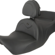 Load image into Gallery viewer, Saddlemen RoadSofa™ Seat - with Backrest - Black w/ Black Stitching - GL1800 '01-'10 H01-07-187BR - Main Product View