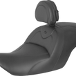 Load image into Gallery viewer, Saddlemen RoadSofa™ Seat - with Backrest - Black w/ Black Stitching - GL1800 '14-'17 H23-20-187BR - Main Product View