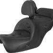 Load image into Gallery viewer, Saddlemen RoadSofa™ Seat - with Backrest - Pillow Top - Black - Heated - GL1500 '88-'00 H88-07-181BRHCT - Main Product View