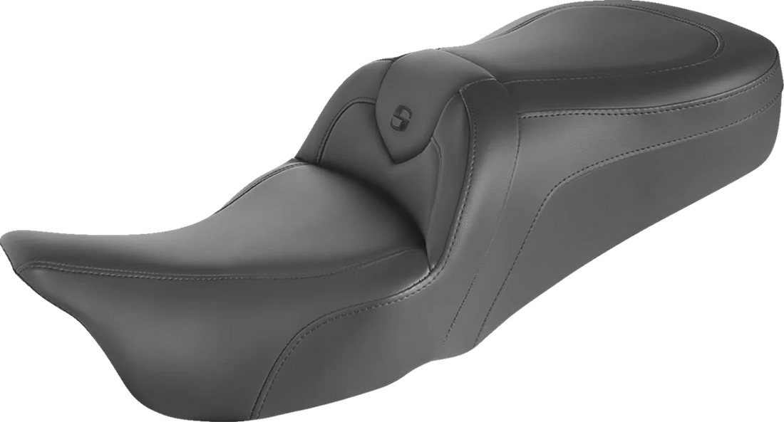 Saddlemen RoadSofa™ Seat - without Backrest - Black w/ Black Stitching 897-07-187 - Side View