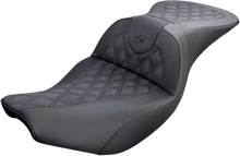 Load image into Gallery viewer, Saddlemen RoadSofa™ Seat - without Backrest - Lattice Stitch - Silver Stitch - FLTR/FLHX '23-'24 823-07-18205