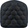 Load image into Gallery viewer, Saddlemen RoadSofa™ Sissy Bar Pad - Honeycomb - Blue Stitching 040849BLU - Main Product View