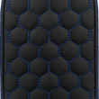 Load image into Gallery viewer, Saddlemen RoadSofa™ Sissy Bar Pad - Honeycomb - Blue Stitching 041149BLU - Main Product View