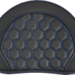 Load image into Gallery viewer, Saddlemen RoadSofa™ Sissy Bar Pad - Honeycomb - Blue Stitching 051349BLU - Main Product View