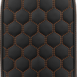 Load image into Gallery viewer, Saddlemen RoadSofa™ Sissy Bar Pad - Honeycomb - Orange Stitching 041149ORA - Main Product View