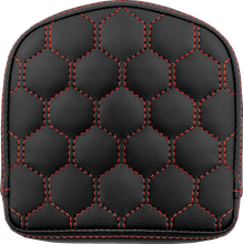 Load image into Gallery viewer, Saddlemen RoadSofa™ Sissy Bar Pad - Honeycomb - Red Stitching 040849RED - Main Product View