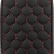 Load image into Gallery viewer, Saddlemen RoadSofa™ Sissy Bar Pad - Honeycomb - Red Stitching 041149RED - Main Product View
