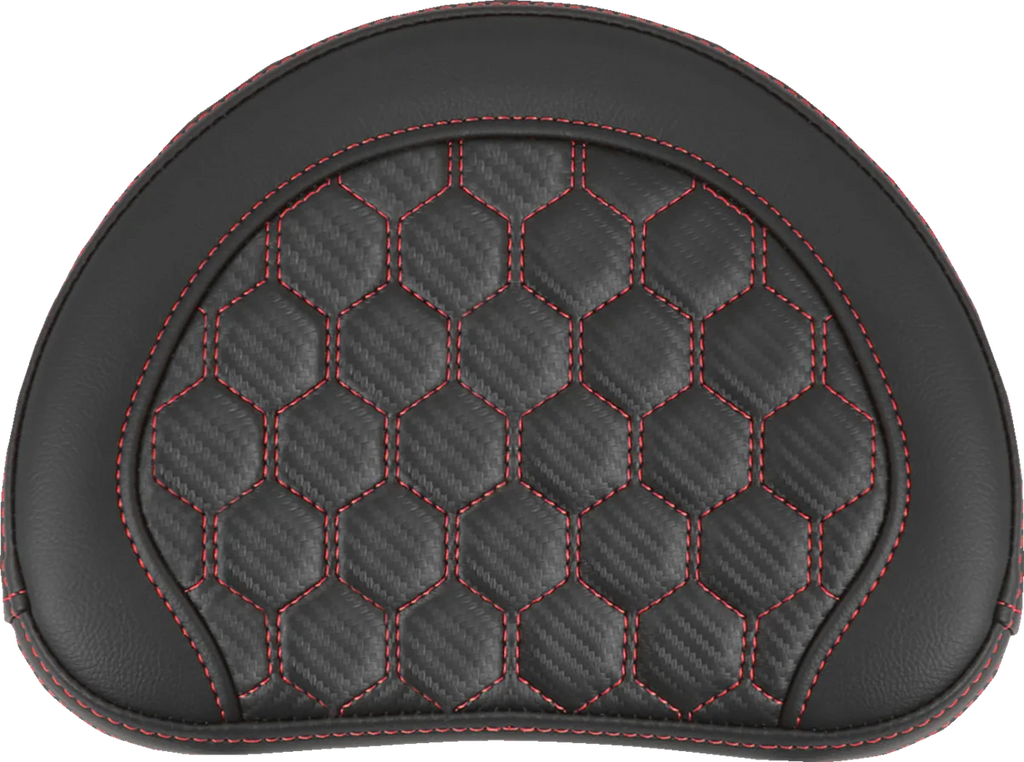 Saddlemen RoadSofa™ Sissy Bar Pad - Honeycomb - Red Stitching 051349RED - Main Product View