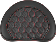 Load image into Gallery viewer, Saddlemen RoadSofa™ Sissy Bar Pad - Honeycomb - Red Stitching 051349RED - Main Product View
