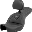 Load image into Gallery viewer, Saddlemen Roadsofa™ Carbon Fiber Seat - Carbon Fiber - with Backrest - FXD '06-'17 806-04-185BR - Main Product View