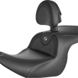 Load image into Gallery viewer, Saddlemen Roadsofa™ Carbon Fiber Seat - Carbon Fiber - with Backrest - GL1800 '18-'23 H18-07-185BR - Main Product View
