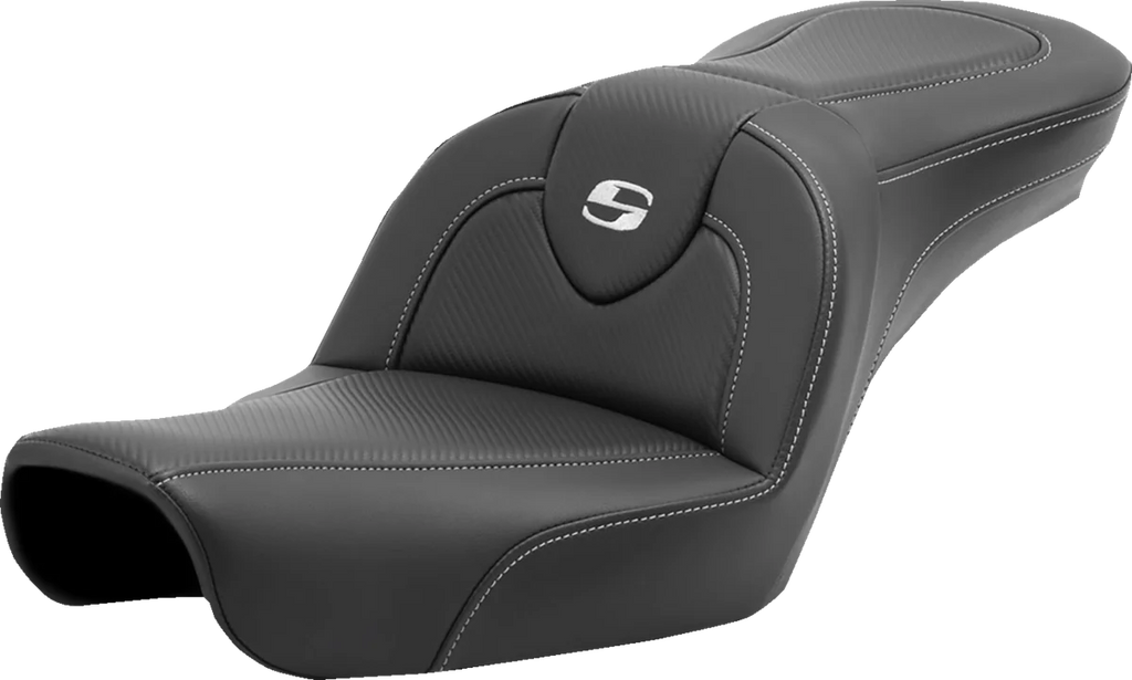 Saddlemen Roadsofa™ Carbon Fiber Seat - Carbon Fiber - without Backrest - FXD '96-'03 896-04-185 - Main Product View