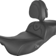 Load image into Gallery viewer, Saddlemen Roadsofa™ Extended Reach Heated Seat - Black - w/ Backrest 808-07B-188BRHC - Main Product View