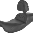 Load image into Gallery viewer, Saddlemen Roadsofa™ Extended Reach Seat - Black/Black Stitching - w/ Backrest 808-07B-188BR - Main Product View