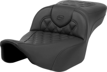 Load image into Gallery viewer, Saddlemen Roadsofa™ Extended Reach Seat - Lattice Stitch - with Backrest - FL '23-'24 823-07-184BR - Side View