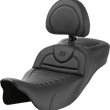Load image into Gallery viewer, Saddlemen Roadsofa™ Extended Reach Seat - with Backrest - Tuck-n-Roll - FL '08-'23 808-07B-203B0 - Main Product View