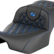 Load image into Gallery viewer, Saddlemen Roadsofa™ Extended Reach Seat - Blue Stitch