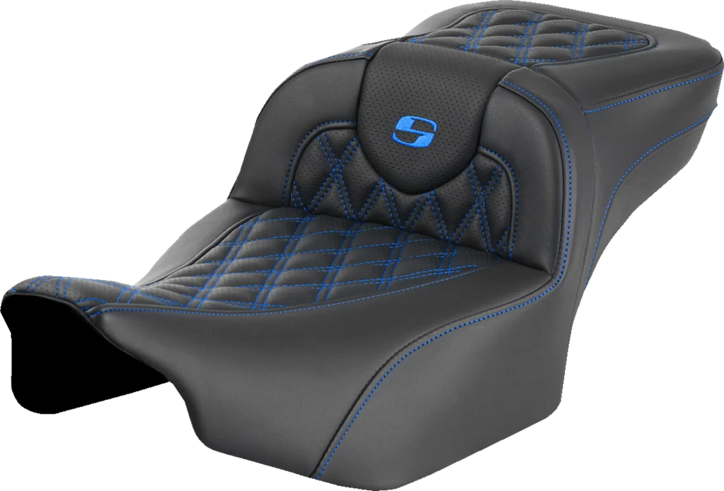 Saddlemen Roadsofa™ Extended Reach Seat - Blue Stitch