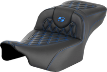Load image into Gallery viewer, Saddlemen Roadsofa™ Extended Reach Seat - Blue Stitch