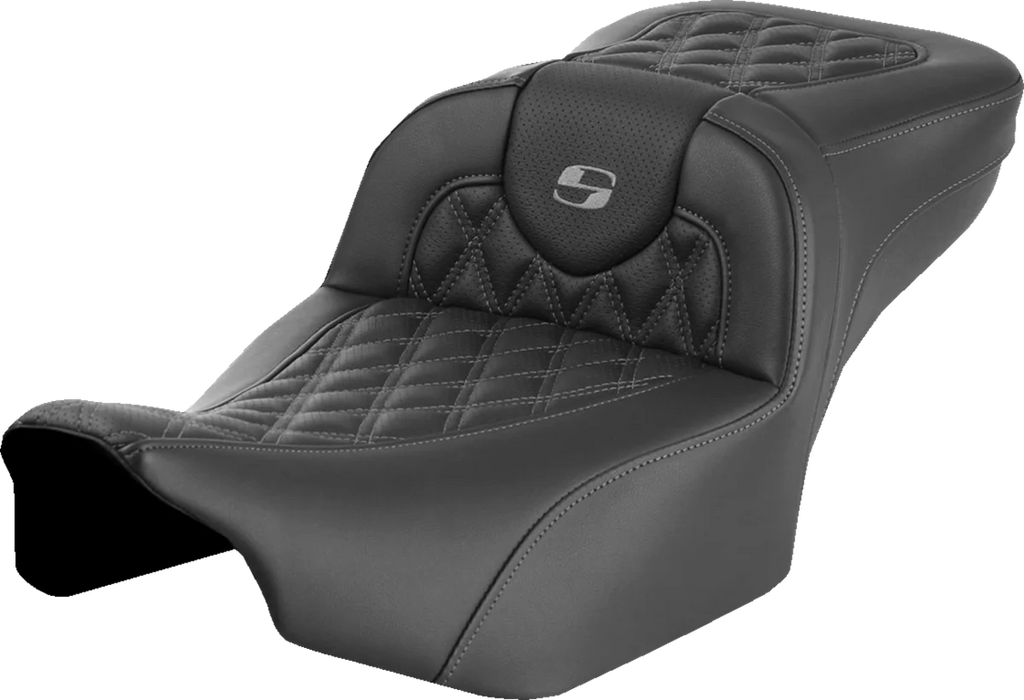 Saddlemen Roadsofa™ Extended Reach Seat - Gray Stitch