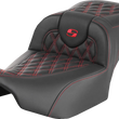 Load image into Gallery viewer, Saddlemen Roadsofa™ Extended Reach Seat - Red Stitch