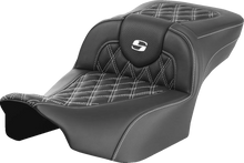 Load image into Gallery viewer, Saddlemen Roadsofa™ Extended Reach Seat - White Stitch