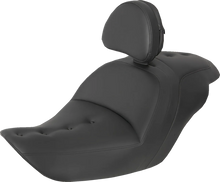 Load image into Gallery viewer, Saddlemen Roadsofa™ Pillow Top Seat - With Backrest - Black H23-20-181BR - Main Product View