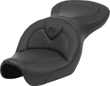 Load image into Gallery viewer, Saddlemen Roadsofa™ Seat - Black Stitch - without Backrest - FXD '04-'05 804-04-187 - Main Product View